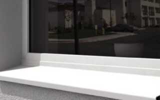 Установка отливов для пластиковых окон