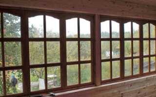 Самостоятельное остекление веранды деревянными окнами
