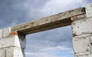 Оконные перемычки своими руками