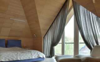 Как выбрать шторы на треугольные окна