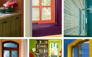 Цветные пластиковые окна – фото и цены