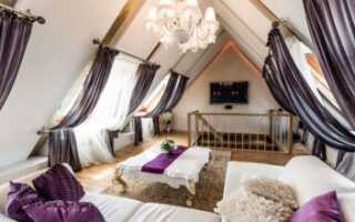 Карнизы для окон в мансардном этаже