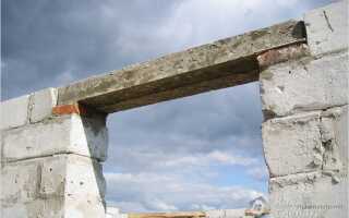 Заливка перемычек над окнами