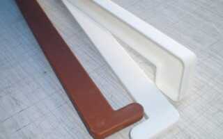 Установка заглушки для подоконника из пластика