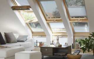 Стандартные размеры мансардных окон