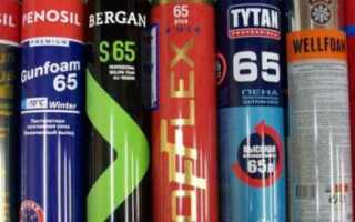 Выбор монтажной пены, советы профессионалов