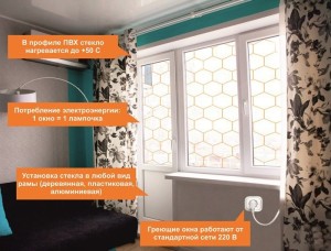 Греющее стекло Thermo Glass