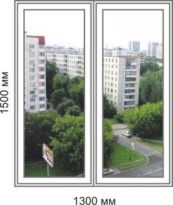 Размеры пластиковых окон
