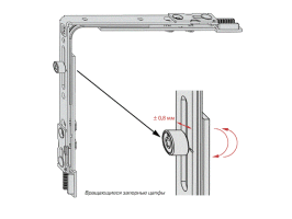 Регулировка запорных цапф Elementis