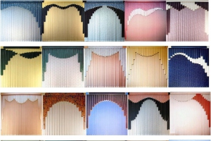 Разные цвета и оттенки материала для жалюзи