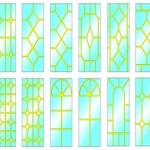 Эскизы пластиковых окон с фальшпереплетом
