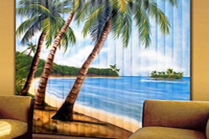 Фотожалюзи с изображерием тропического острова