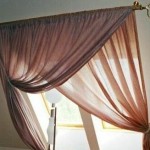 Оформление мансардного окна занавесками крест-накрест