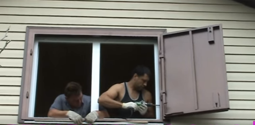 Металлические жалюзийные ставни