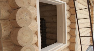 Окосячка под пластиковые окна в деревянном доме