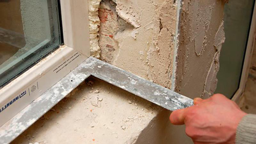 Отделка откосов окон снаружи