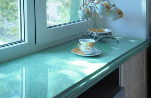 Подоконник на кухне