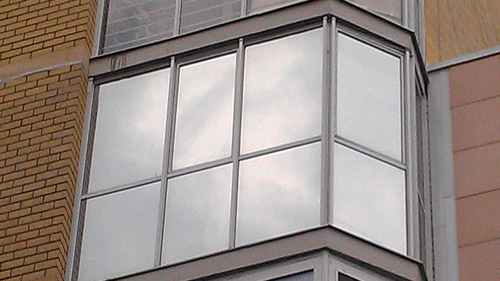 Зеркальная пленка для окон